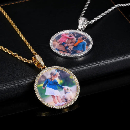 Circle Custom Photo Necklace